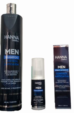 Shampoo y Tónico Capilar – Hanna Caball Men – Control Anticaída